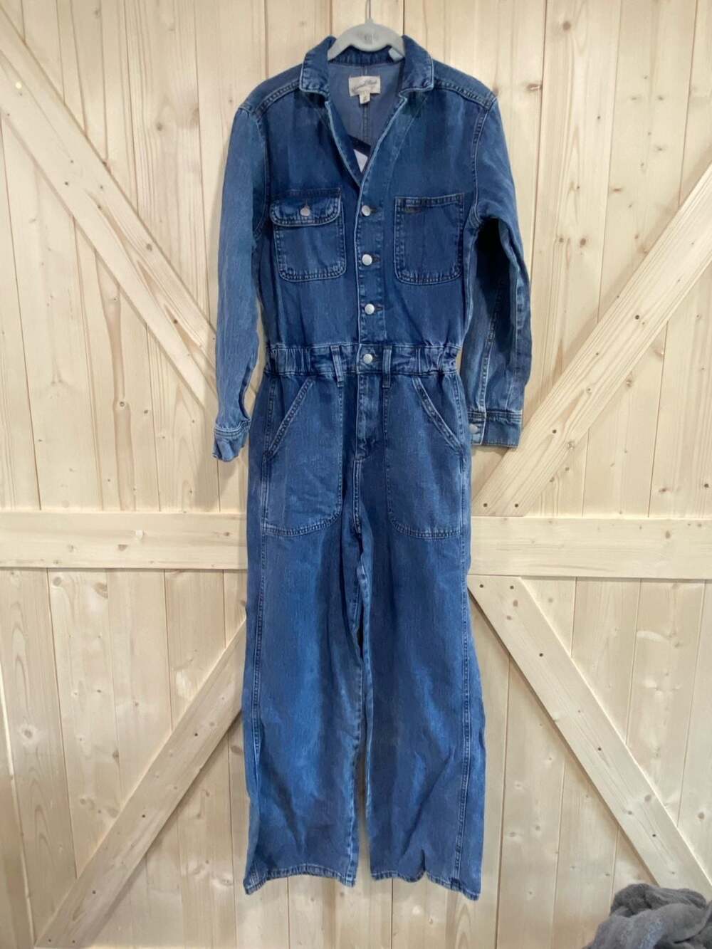 Universal Thread Women's Denim Coverall Jumpsuit Size 2/R